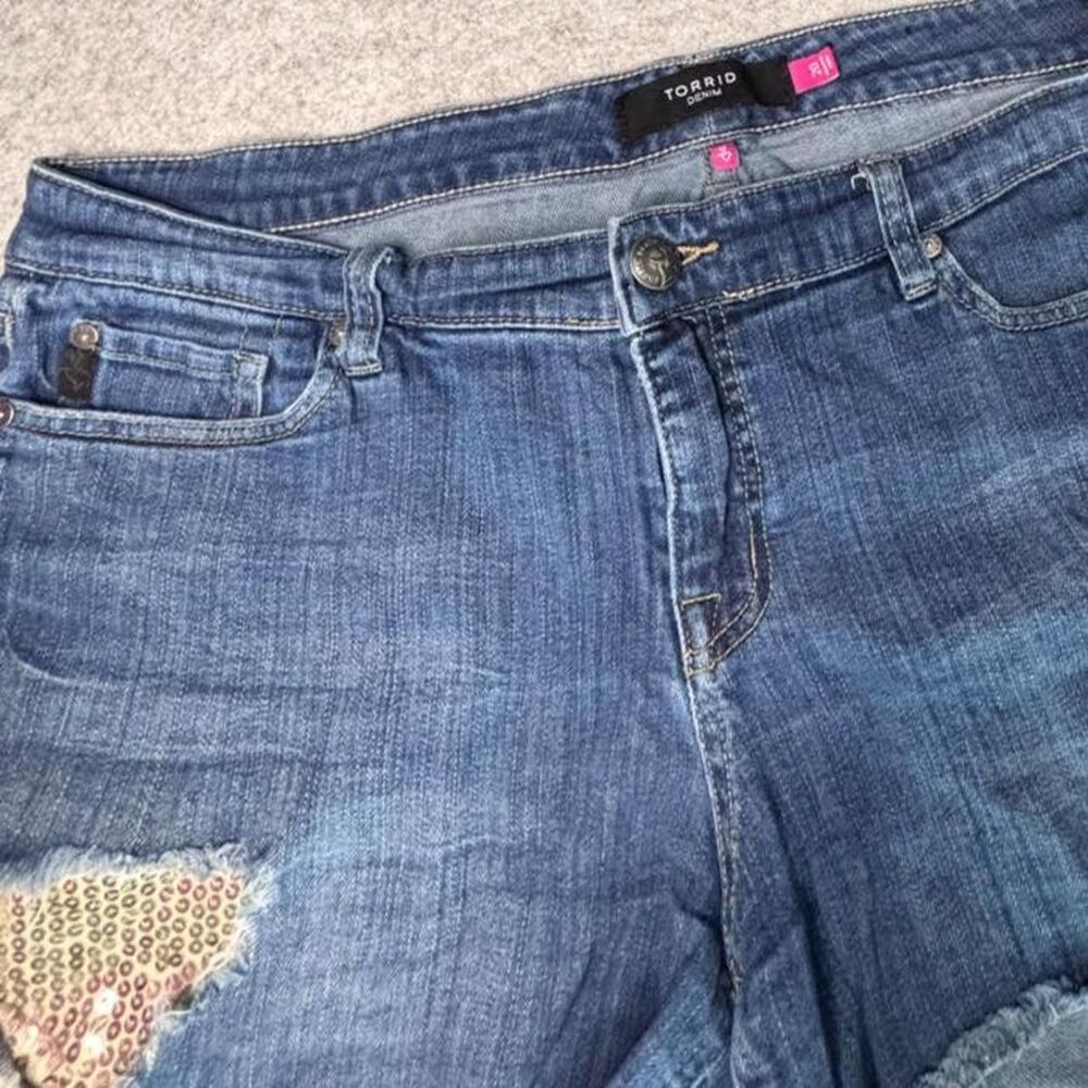 Y2K Torrid Plus Size Women's Jean Shorts